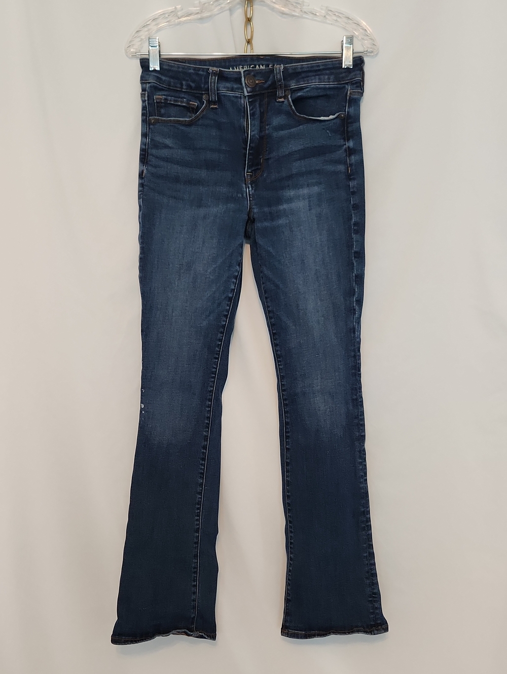 American Eagle Outfitters Women's Hi-Rise Skinny Kick Jeans - 6R, Med Blue